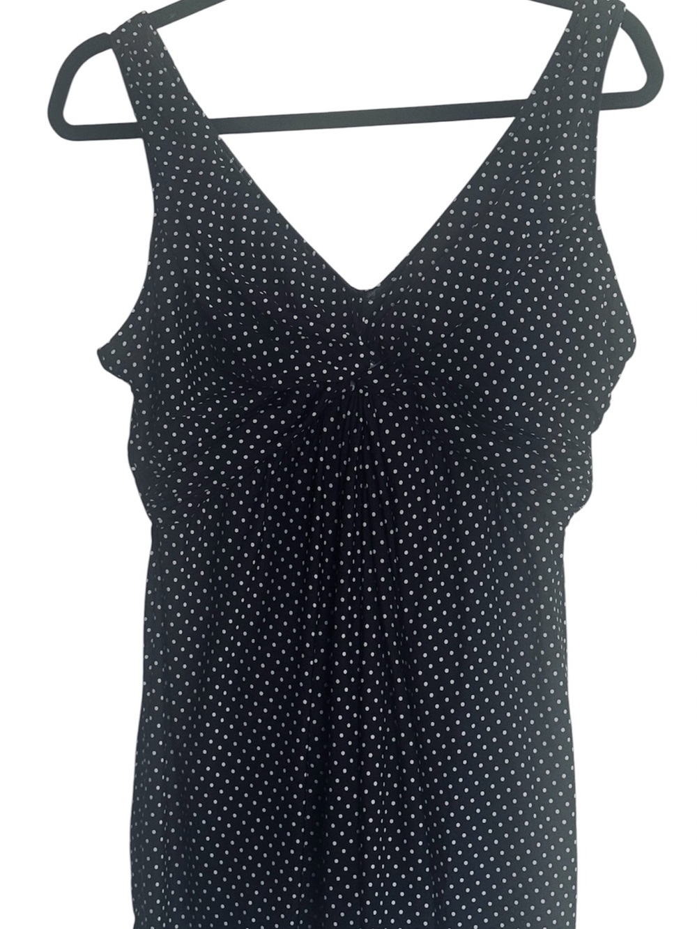 Slimming MIRACLESUIT Swim Dress Size W18 plus size Black & White Polka Dot NICE!